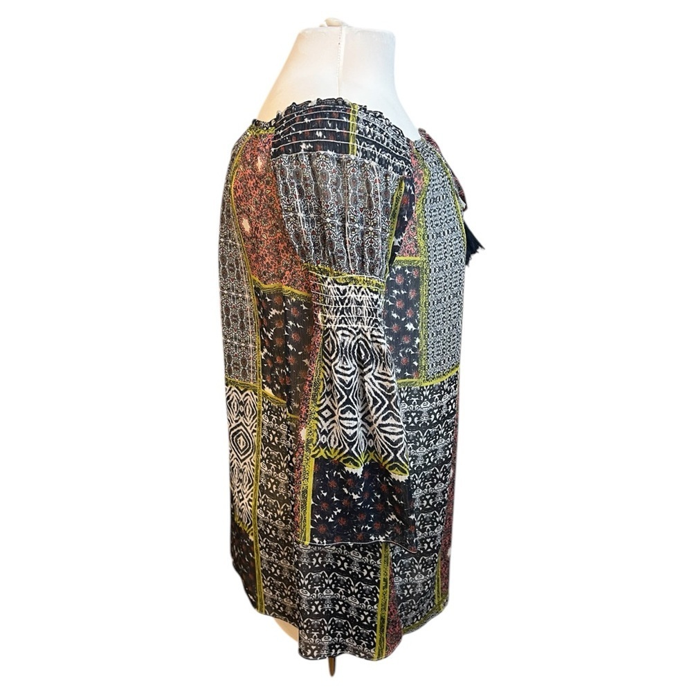 Likely Barrow Patchwork Off Shoulder Mini Dress -… - image 4